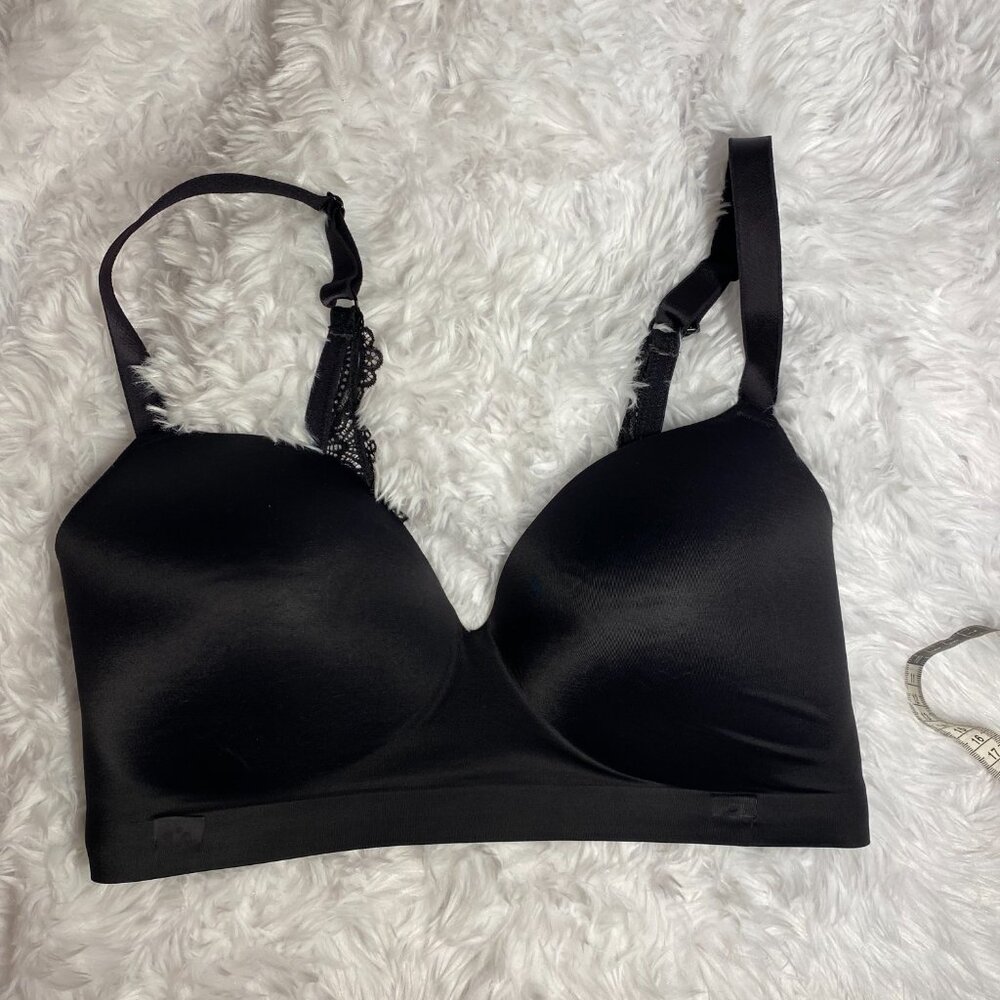 Soma Embliss wireless black bra size 38DD Unlined T Shirt Comfortable  38E